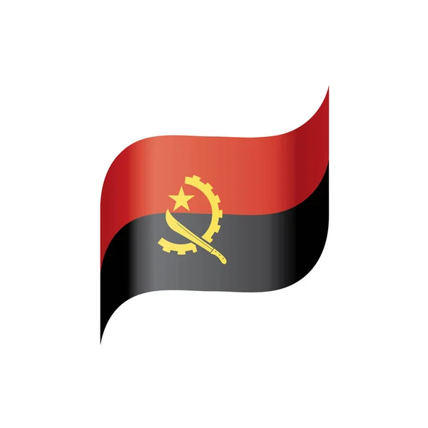 Drapeau Angola, illustration vectorielle — Image vectorielle