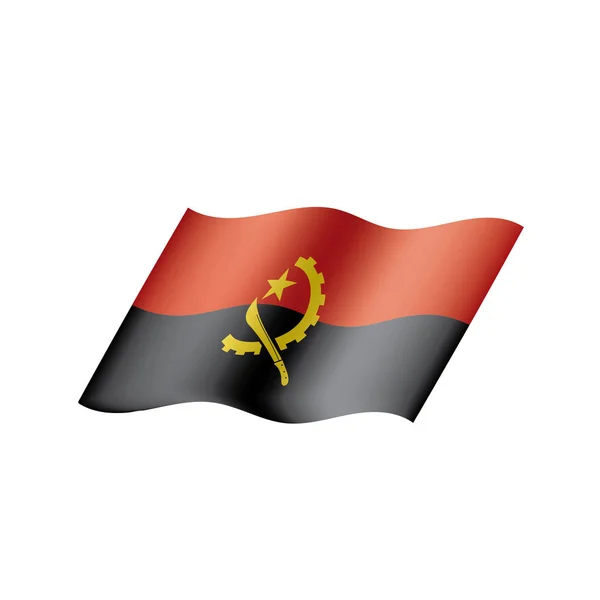 Angola bandera, ilustración vectorial — Vector de stock