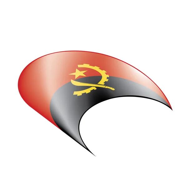 Прапор Анголи, Векторні ілюстрації — стоковий вектор