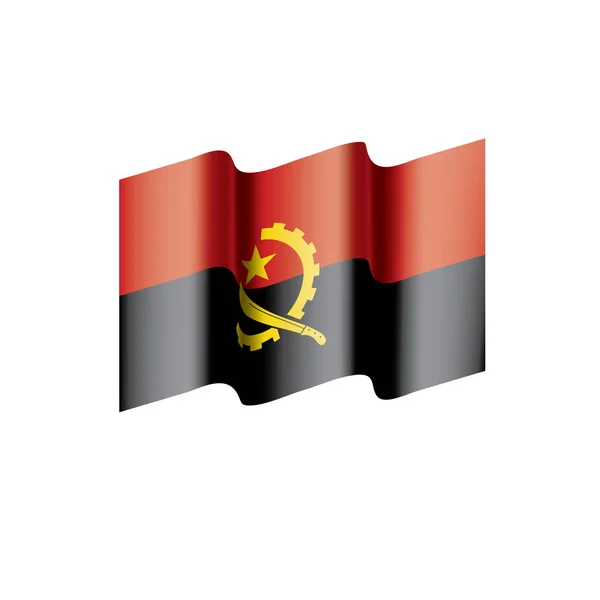 Bandeira de Angola, ilustração vetorial — Vetor de Stock