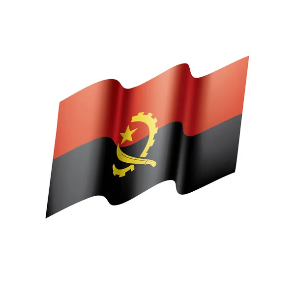 Angola bandera, ilustración vectorial — Vector de stock