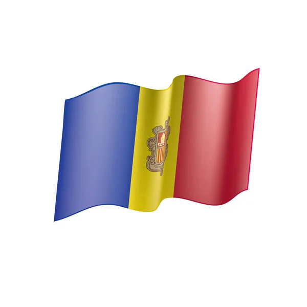 Bandeira de Andora, ilustração vetorial —  Vetores de Stock
