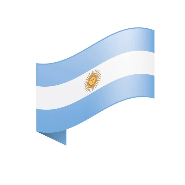 Argentinië vlag, vectorillustratie — Stockvector