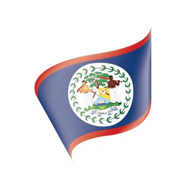 Belize bayrağı, vektör çizim