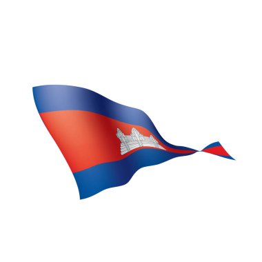 Kamboçya bayrağı, vektör çizim