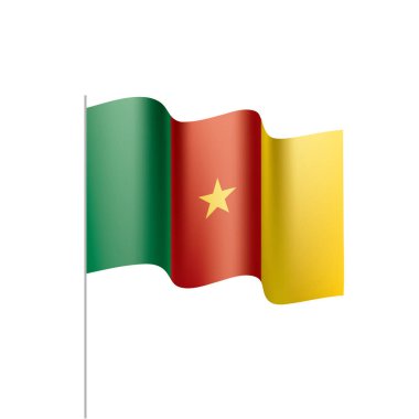 Kamerun bayrağı, vektör çizim