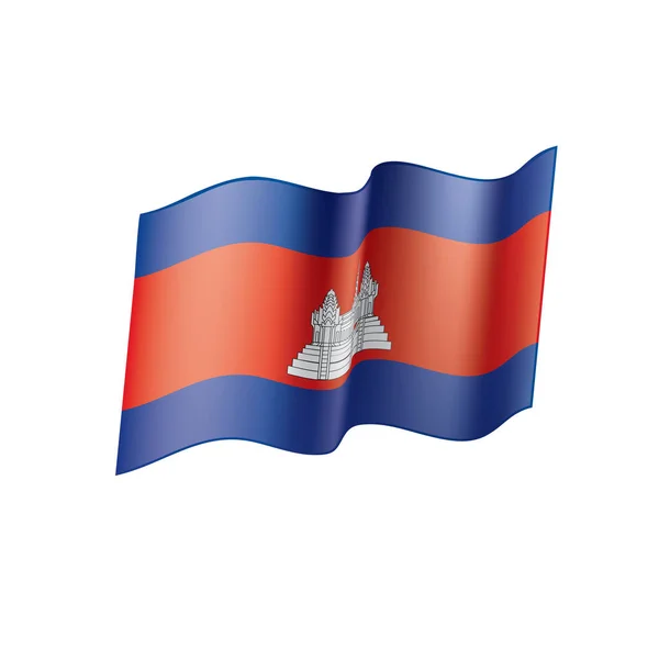 Kambodscha-Flagge, Vektorillustration — Stockvektor