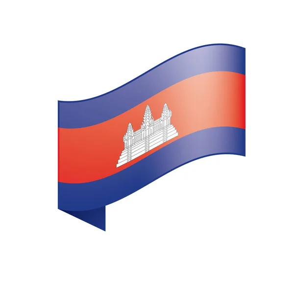 Flaga Kambodży, ilustracji wektorowych — Wektor stockowy