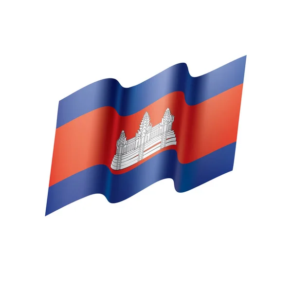 Kambodzsa zászló, vektoros illusztráció — Stock Vector