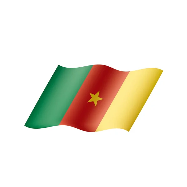 Vlajka Kamerunu, vektorové ilustrace — Stockový vektor