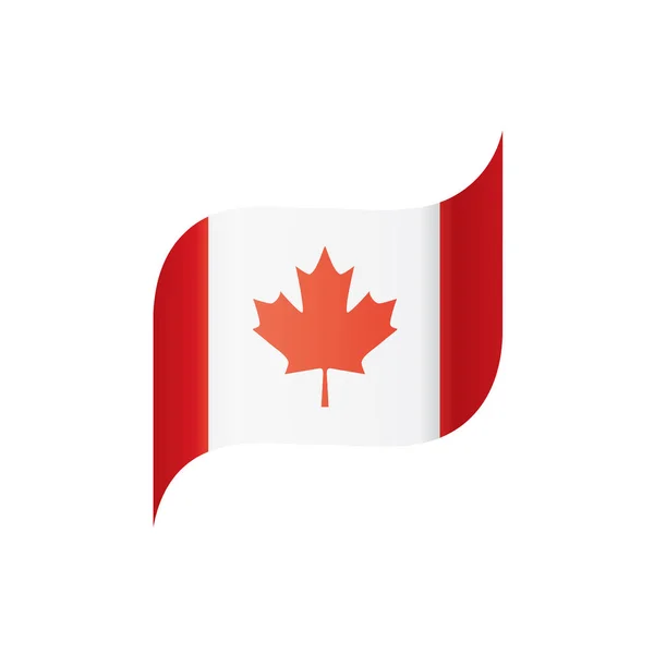 加拿大国旗，矢量图解 — 图库矢量图片
