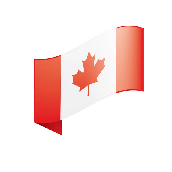 Drapeau du Canada, illustration vectorielle — Image vectorielle