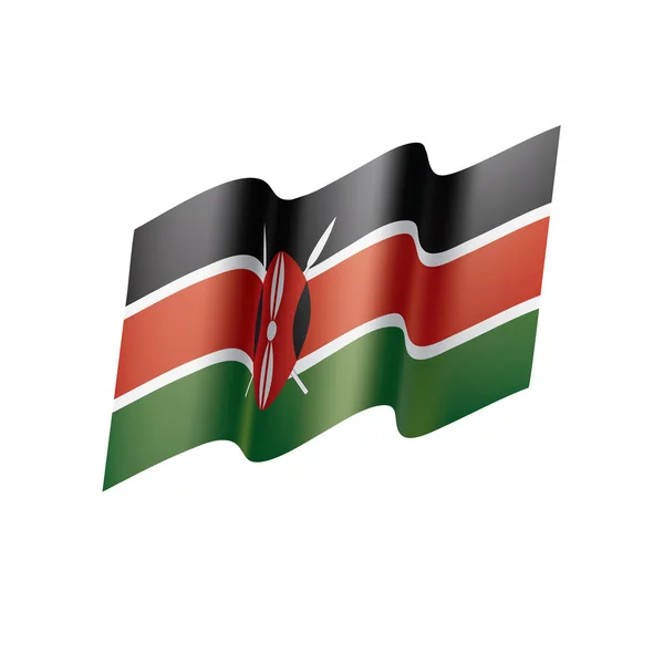 Bandeira do Quênia, ilustração vetorial — Vetor de Stock