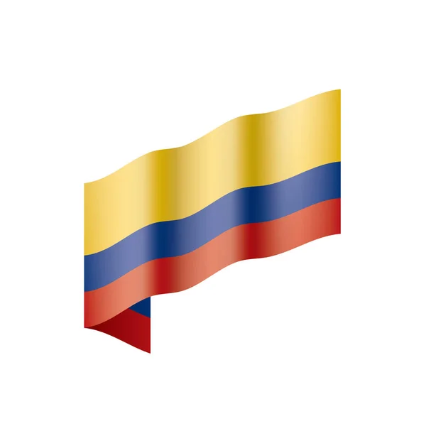 Bandera de Colombia, vector de ilustración — Archivo Imágenes Vectoriales