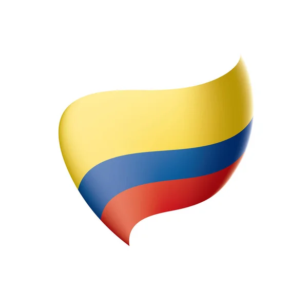 Bandera de Colombia, vector de ilustración — Archivo Imágenes Vectoriales