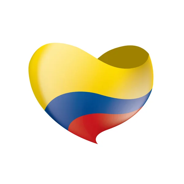 Flaga kolumbijska, ilustracja wektora — Wektor stockowy