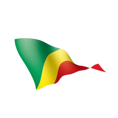 Kongo Cumhuriyeti bayrağı, vektör çizim