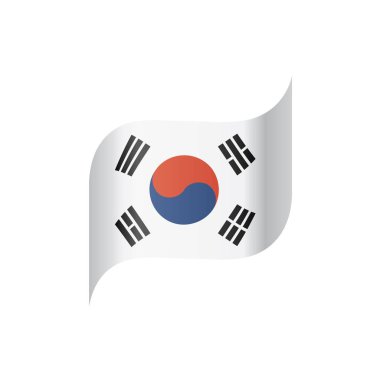 Güney Kore bayrağı, vektör çizim