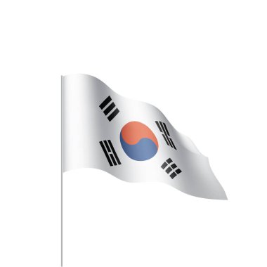 Güney Kore bayrağı, vektör çizim