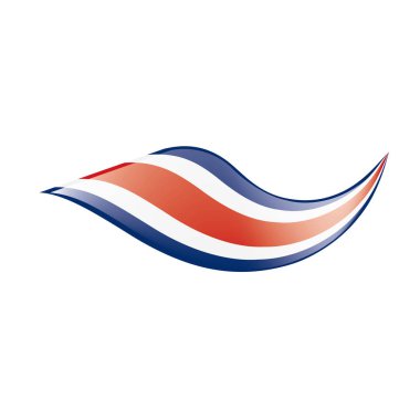 costa rica bayrağı, vektör illüstrasyonu