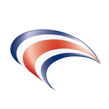 costa rica bayrağı, vektör illüstrasyonu