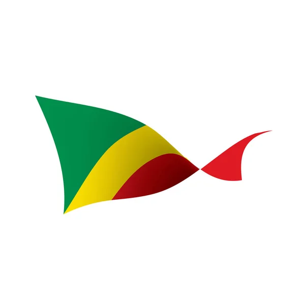 Σημαία Κογκό, εικονογράφηση διάνυσμα — Διανυσματικό Αρχείο