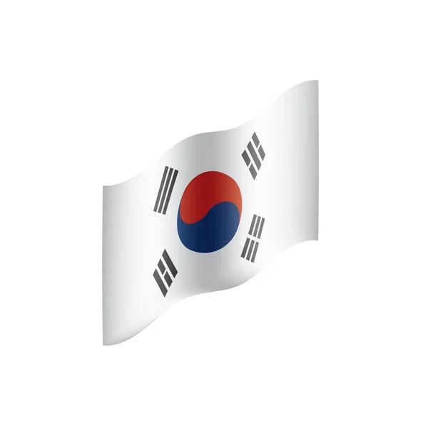 Sydkoreanska flaggan, vektorillustration — Stock vektor
