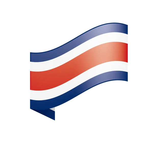 Bandeira da Costa Rica, ilustração vetorial — Vetor de Stock