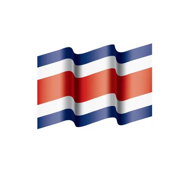 Costa rica flag, vektorová ilustrace — Stockový vektor