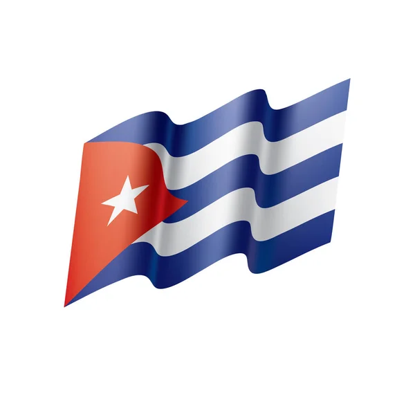 Drapeau de Cuba, illustration vectorielle — Image vectorielle