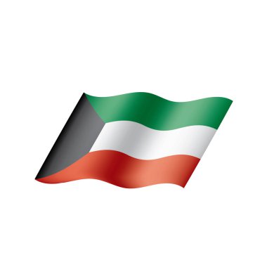 Kuveyt bayrağı, vektör illüstrasyonu
