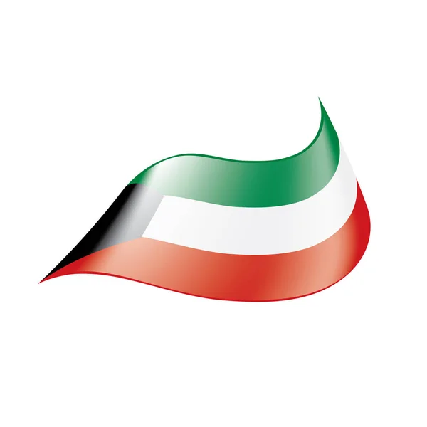 Bandera de Kuwait, ilustración vectorial — Vector de stock