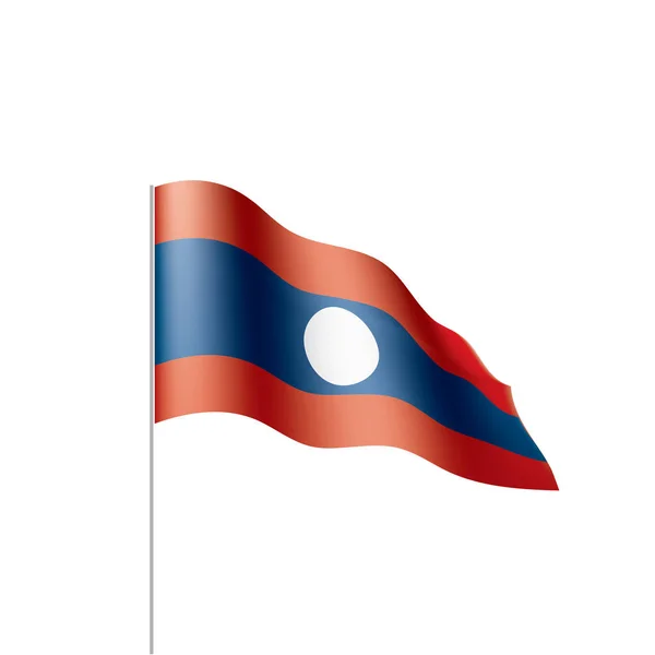 Bandera laos, ilustración vectorial — Archivo Imágenes Vectoriales