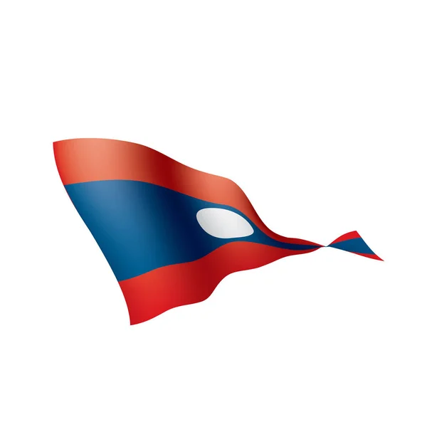 Laos zászló, vektor illusztráció — Stock Vector