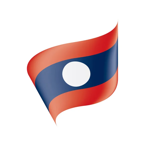 Laos zászló, vektor illusztráció — Stock Vector