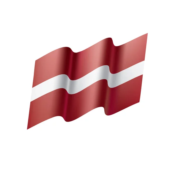 ラトビアの旗、ベクトル イラスト — ストックベクタ