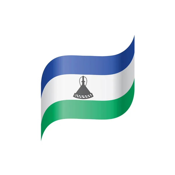 Bandiera Lesotho, illustrazione vettoriale — Vettoriale Stock