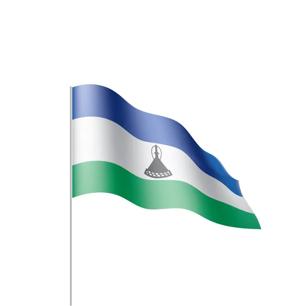 Lesotho flag, vector illustration — Stock Vector