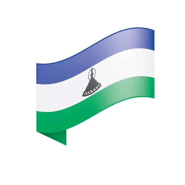 Drapeau Lesotho, illustration vectorielle — Image vectorielle