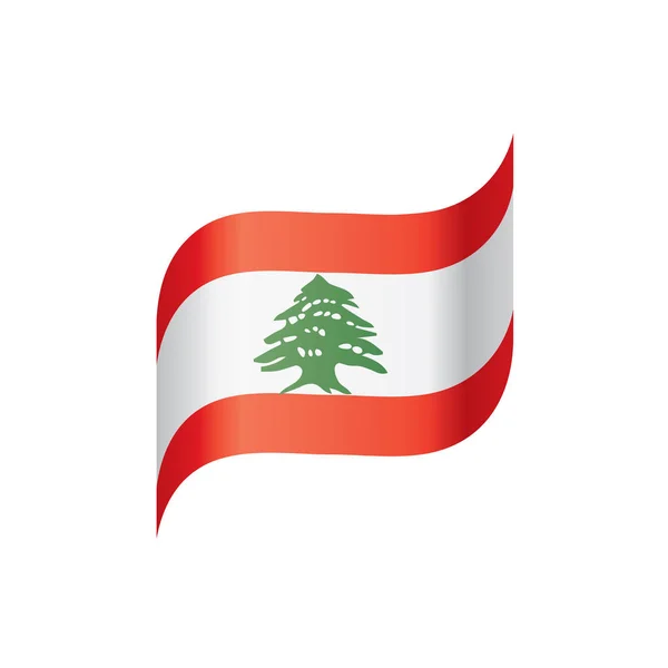 Lebanese flag, vector illustration — Stock Vector