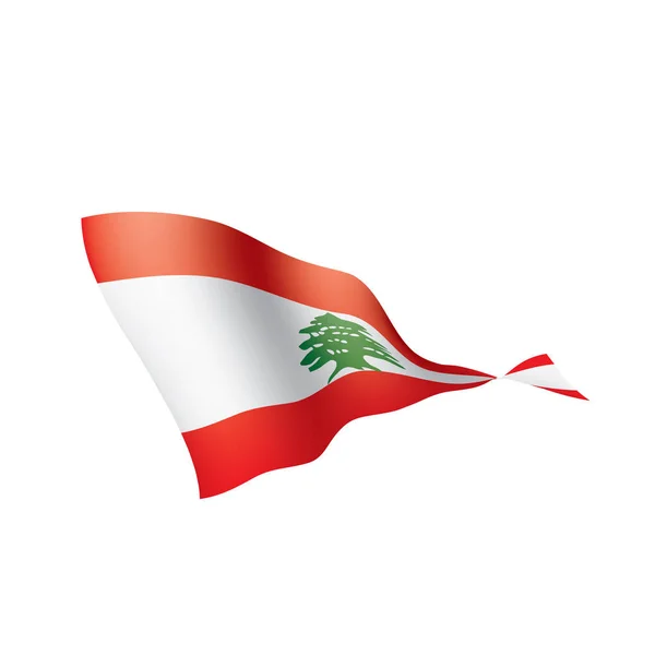 Lebanese flag, vector illustration — Stock Vector