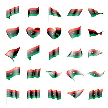 Libya bayrağı, vektör çizim