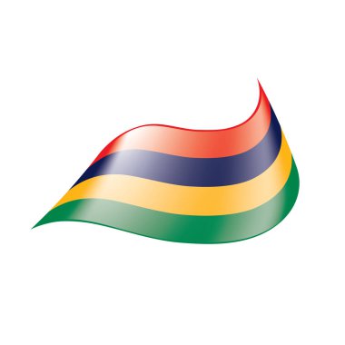 Mauritius bayrak, vektör çizim