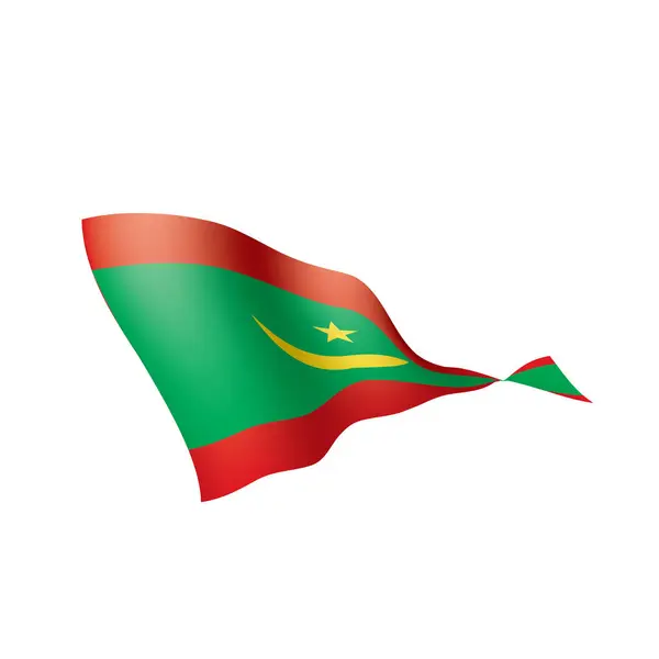 Mauritania bandera, ilustración vectorial — Vector de stock