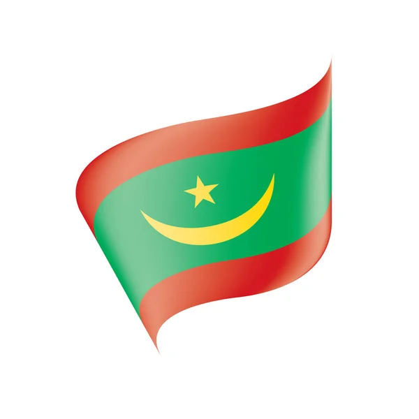 モーリタニアの国旗、ベクトル図 — ストックベクタ