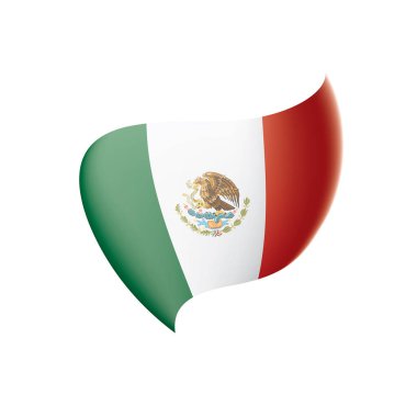 Meksika bayrağı, vektör çizim