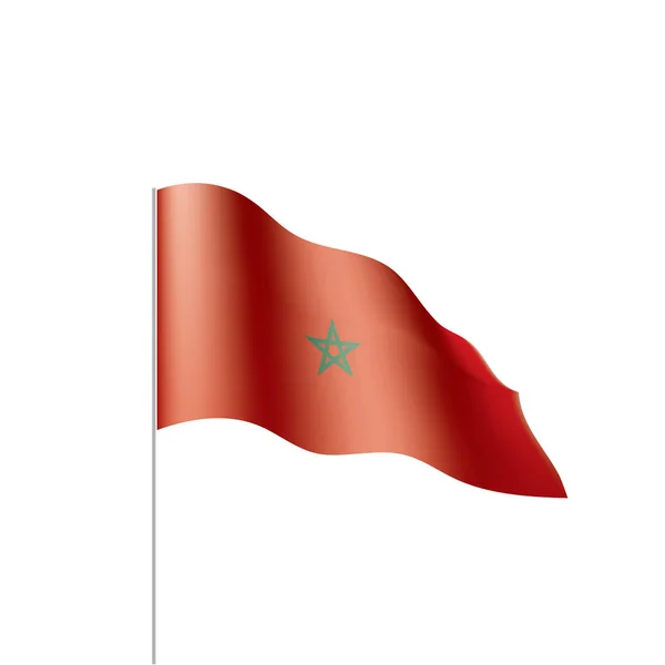 Bandera de Marruecos, ilustración del vector — Vector de stock