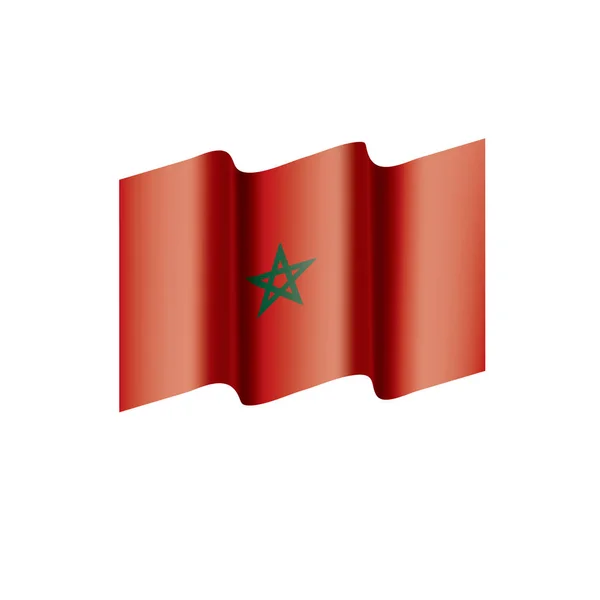 Morocco flagga, vektor illustration — Stock vektor