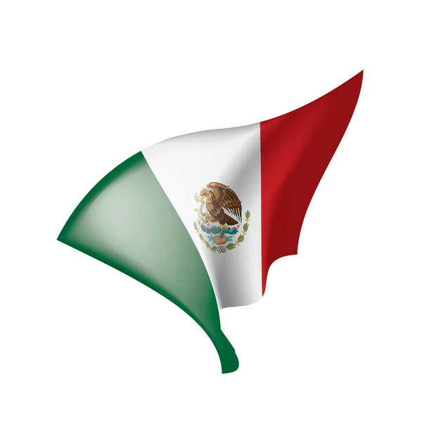 メキシコの旗、ベクトル イラスト — ストックベクタ