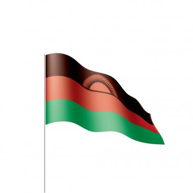 Malavi bayrak, vektör çizim